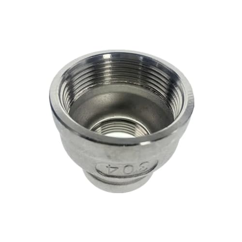 Reductor DN32 DN40 de acero inoxidable SS304 con rosca hembra para tuberías 4