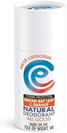 Earth Conscious Natural Deodorant Stick 60g- Eco Friendly, Vegan Friendly, Aluminium Free & Cruelty Free Deodorants for Men and Women. UK Made (Grapefruit & Lemon)