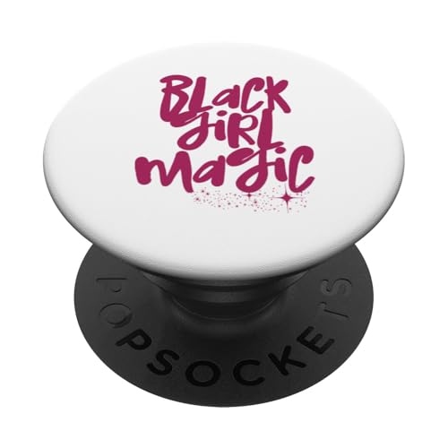 Berry Black Girl Magia Frambuesa Melanina Negra Mujer Reina PopSockets PopGrip Intercambiable