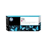 hp 728 f9k16a, cartuccia originale hp, compatibile con stampanti hp designjet serie t730 e t830 e con testina di stampa designjet hp 729, magenta