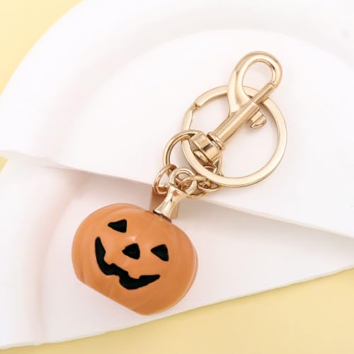 Image of Fruit Bag Charm Keychain - Gold Key Chain, Cute Purse Handbags Accessories - Beautiful Gift for Women