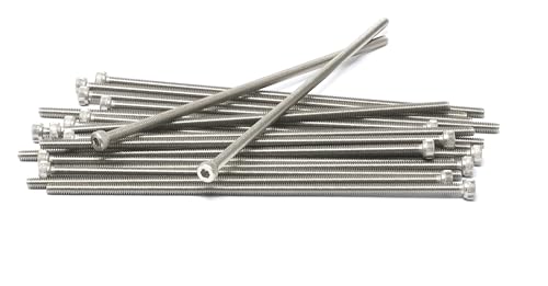 Image of iexcell 20 Pcs M4 x 140mm Thread Pitch 0.7 mm Stainless Steel 304 Hex Socket Head Cap Screws Bolts Kit