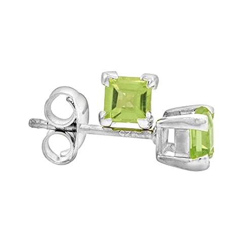 Sabrina Silver Peridot Stud Earrings Cover