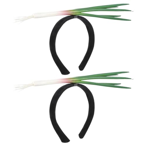 Serre-tête oignon vert cosplay accessoire carnaval et fête lot de 2