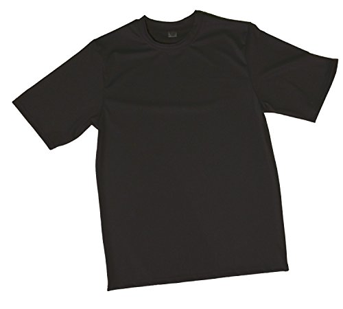 Fits Like a Tee Shirt Relaxed Loose Fit Rash Guard - Crafted in The USA (3X-Large, Black)2