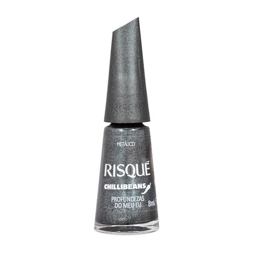 Esmalte Cinza Risqué & Chilli Beans Profundezas do Meu Eu Metálico 8ml