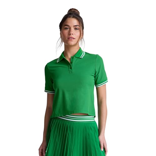 Beyond Yoga Women's Country Club Polo Tee, Home Court Green, X