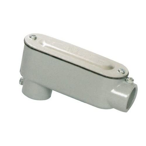 Morris 14154 EMT Set Screw Conduit Body, Aluminum, Type LB, Cover and Gasket, 1-1/2" Thread Size, 2-Pack