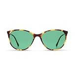 Migraine Relief Glasses by MigraLens | For Chronic Light Sensitivity | Liberty Women's Style, Tortoiseshell Frame, Green Lenses