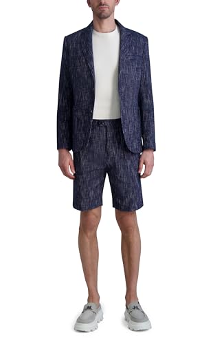 KARL LAGERFELD Men's 2 Button Long Sleeve Summer Blazer