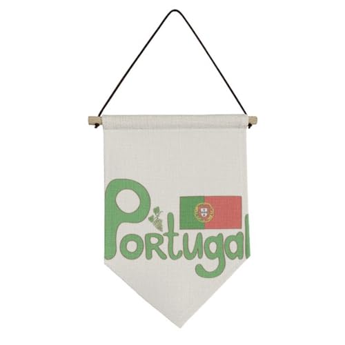 Drapeau du Portugal : toile à suspendre haut de gamme pour intérieur soigné