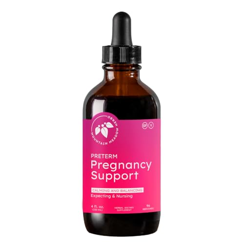 Mountain Meadow Herbs Preterm Pregnancy Support Herbal Calming Blend for Pregnancy Wellness and Comfort 4 oz