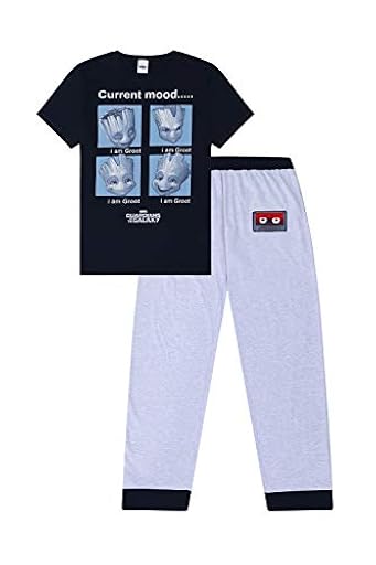 Marvel Guardianes de la Galaxia I am Groot - Pijama para hombre, talla L, color negro | Ya disponible en tu tienda friki favorita! En mundofriki.es! Marvel Guardianes de la Galaxia I am Groot - Pijama para hombre, talla L, color negro | Ya disponible en tu tienda friki favorita! En mundofriki.es!