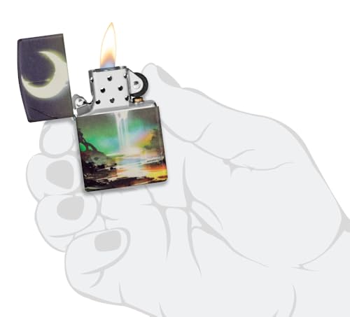 Image of Zippo Moon Dream Design 540 Color Glow in the Dark Pocket Lighter