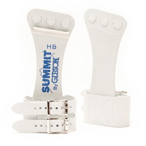 Gibson Summit Grip - Impugnature Per Ginnastica Donne - Con Doppia Fibbia - Pelle Americana - Taglia S
