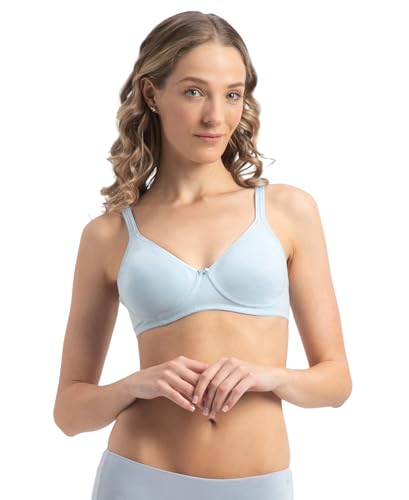 Image of Jockey 1722 Women Wirefree Non Padded Super Combed Cotton Elastane Stretch Medium Coverage Everyday Bra with Concealed Shaper Panel