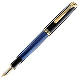 Taille : Plume Pelikan Souveran 400 Black Blue Fountainpen