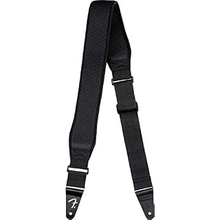 Fender© »Bassman™ » Néoprène Sangle pour Guitare et Basse – 6cm de large – Couleur: Noir - Les Beatles, Paul McCartney, John Lennon, RIngo Starr, George Harrison Fender©"Bassman™" Néoprène Sangle pour Guitare et Basse - 6cm de large - Couleur: Noir – Image 3