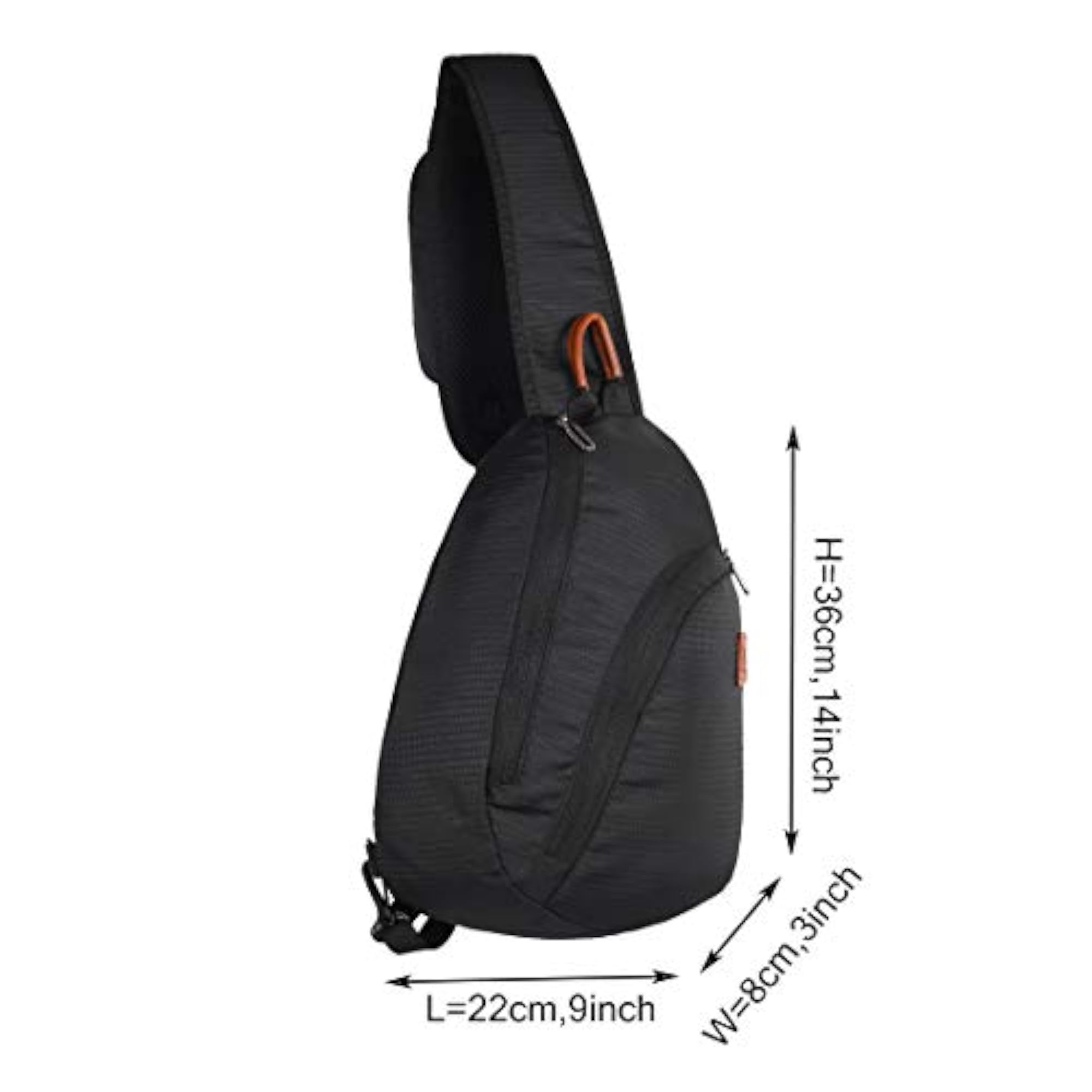 Lightweight Polyester Travel Sling Crossbody Backpack