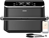 COSORI Air Fryer 10L Twinfry, Friteuse sans Huile Double Résistance, Airfryer à Dual Zone Avec Séparateur Amovible, 6-en-1, Grande Capacité, Cuisson optimale, 35℃-240℃, Contrôle Smart via App