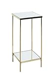 Photo Gallery haku möbel colonna floreale ottone placcato, metallo, specchio - dim. l 28 cm x a 66 cm x p 28 cm, stile art deco Photo Gallery haku möbel colonna floreale ottone placcato, metallo, specchio - dim. l 28 cm x a 66 cm x p 28 cm, stile art deco