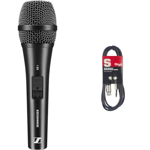 Sennheiser XS 1, Micro Main Dynamique Professionnel à la qualité de Son exceptionnelle, très Robuste & Stagg 6 m Câble Microphone XLR - Phono de Haute...