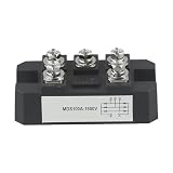 Raddrizzatore a ponte trifase MDS-100A 100A 1600V con 5 porte per motore AC/DC e AVR, robusto alloggiamento in metallo