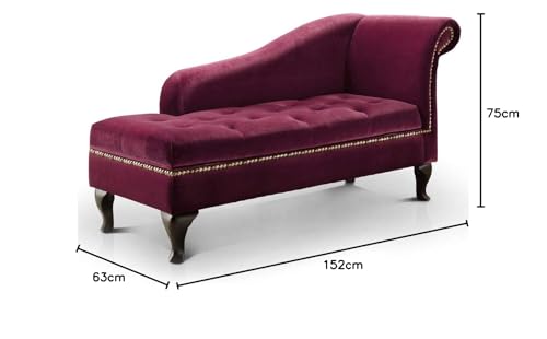 Image of Lazy Couch and Reclining Sofa /Recliner Chaise Longue /Fabric recliners /for Bedroom /Living Room /Office Reception Recliner Lounge Sofa and Armchair (Maroon.)