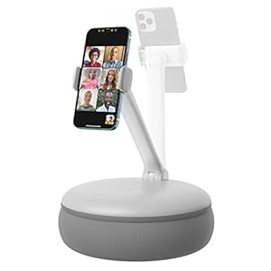 SAIJI Cell Phone Pillow Holder for Bed, Adjustable Angle Height Phone Pillow Stand for Watching Video On Bed/Sofa/Lap, Fit for 4.7″-7.0″ Cell Phones(Grey)