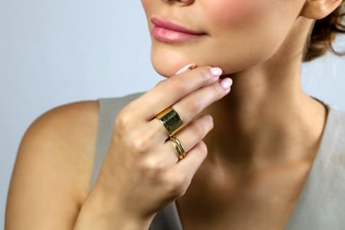 Bague large labyrinthe hypoallergénique contre les irritations - 3