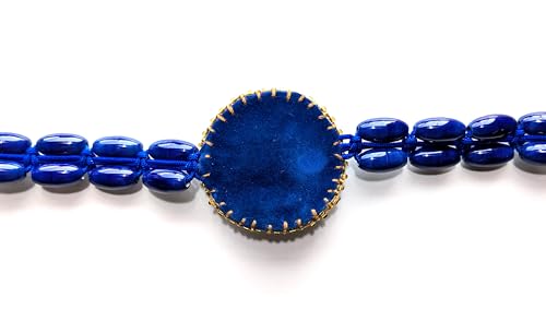 Ceinture artisanale pierre bleue pour ceinturer une robe ample