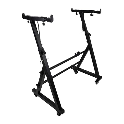 Amagogo Soporte de Teclado de Piano, Soporte de Teclado Soporte Portátil de Piano Portátil Estilos de Teclado Z Estilos de Servicio Pesado para Piano Digital