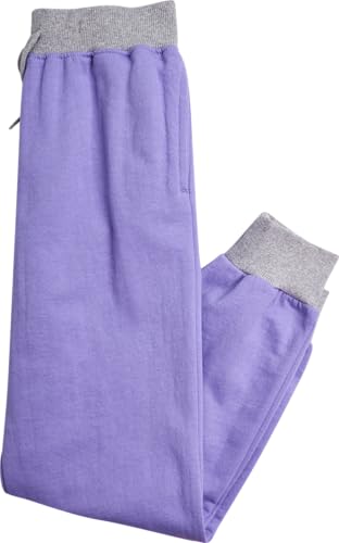 Image of DKNY Girls Sweatpants Set - 2 Piece Active Fleece Girls Sweatshirt and Jogger Youth Kids Sweatpants Matching Set (4-16)