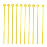 Toyvian 12個キッズドラムスティック 子供用ハンドヘルドドラム なプラスチック製 軽量で使いやすい 音楽教育やプレゼントに