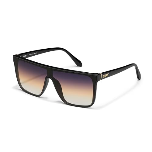 Image of QUAY Oversized Nightfall Medium Non-Polarized Shield Sunglasses for Men & Women, Unisex Shades with UV-Protected Lenses