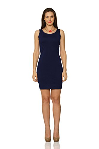 Image of Miss Chase Women's Pink Sleeveless Round Neck Bodycon Dress