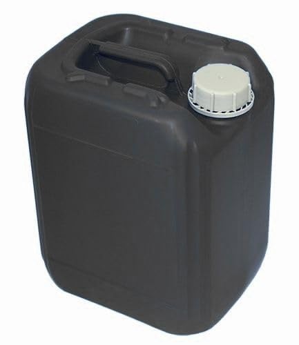Air Sea Containers | 10L / 2.64 Gallon Black Jerrican | Tamper Evident Screw Cap | Not Food Grade | BPA Free | Perfect Container to Ship Chemicals & Liquids | Easy Stacking HDPE Containers