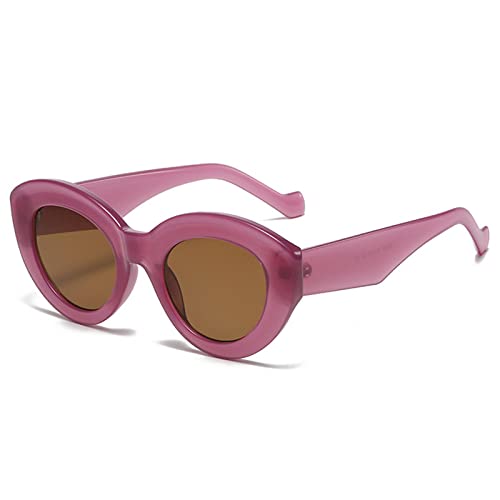 Lunettes de soleil œil de chat léopard rétro UV400 pour femme et homme