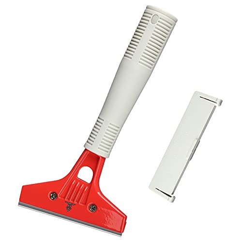 TARGET HYGIENE Heavy Duty Floor Black Scraper and Wall Scraper with ABS-Plastic Handle (RED-Gray)