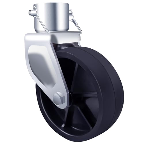 XIANGZI 6-Inch Trailer Jack Wheel Replacement with Pin Tongue Jack Wheel Hitch Utility Replacement Parts Trailer Wheel Jack 1200lb Capacity