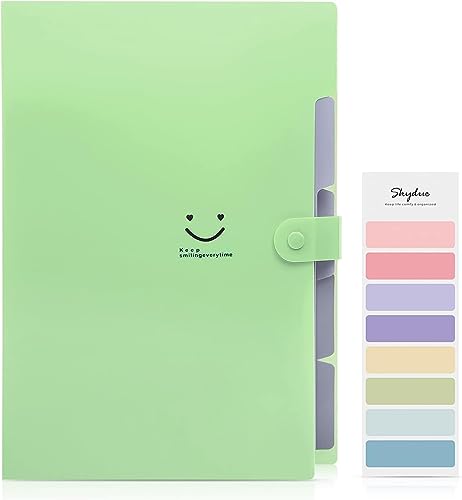 SKYDUE Organizador de archivos, carpeta tipo cartera A4, carpeta de archivos expandible, almacenamiento de archivos resistente y protector para organizar documentos, recibos, facturas, documentos