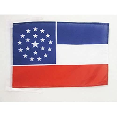 AZ FLAG - Flagge Mississippi Alternativ - 45x30 cm Mit Kordel - Mississippi Fahne 30 x 45 Cm - Flaggen