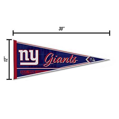 Rico Industries NPNT118740C Nfl Football New York Giants Classic 12 Inch X 30 Inch Felt Wall Décor Pennant thumb #4