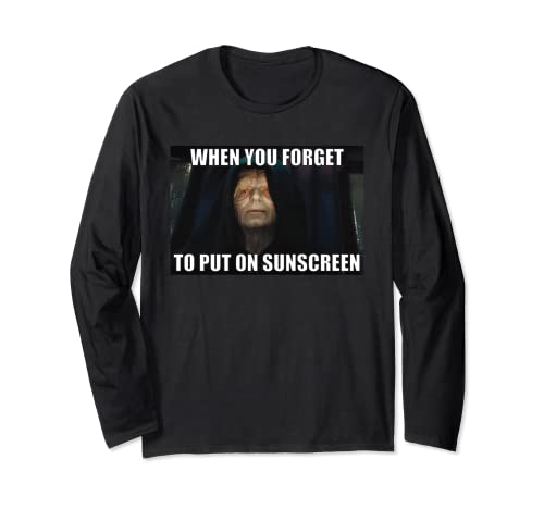 T-shirt Star Wars Palpatine manche longue pour fan de pop culture