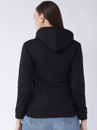 Image of Pivl Casual Solid Full Sleeves Stylish Women Fleece Jacket with Zipper Hoodie II Hooded Neck II Winter Wear