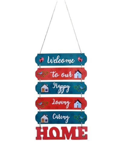 Image of Welcome to our Home Decorative Wall Art MDF Wooden Wall Hanger for Living room | Bedroom | Gifts | Wall Hangings for Decoration | Modern Decor Items | Artworks Canvas Painting