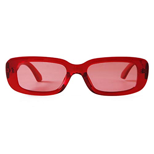 Image of ADE WU Rectangle Sunglasses for Women Men Retro 90s Sunglasses Trendy Black Tortoise Shell Glasses Y2K