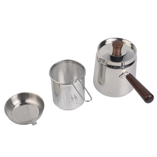 Friteuse compacte sans projection avec passoire en maille inox 304
