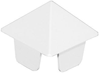 WEATHERABLES Vinyl Picket Fence Caps – White Vinyl Caps for a Distinct, Finished Look, Made for 1.5in x 1.5in Vinyl Picket Post (Square, 10 Pack)