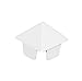 White fits True 1.5 Inch X 1.5 Inch PVC Vinyl Square Pyramid Picket Caps | 10 Pack | AWCP-PIC-1.5X1.5-10PK